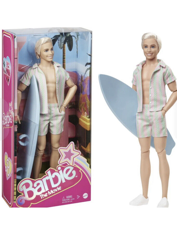 Barbie The Movie -Ken Doll, Surfer Ken, Ryan gosling As Ken, Barbie Th – Pokidoll Collectables