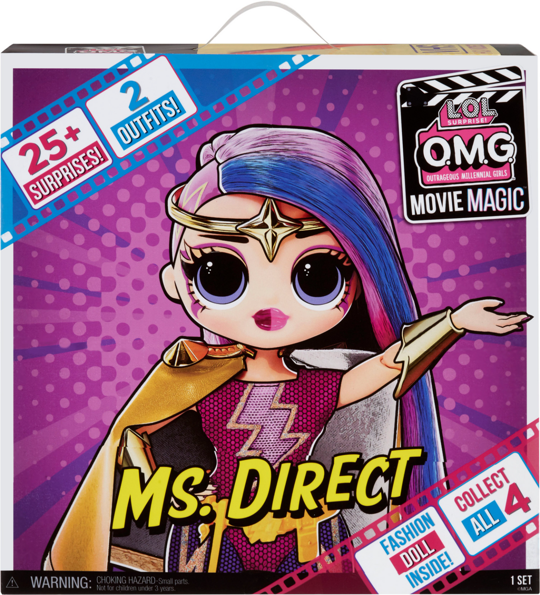 NEW LOL Surprise OMG Movie Magic Ms. Direct Fashion Doll w 25