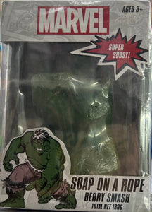 Marvel the hulk green fist Soap on a rope superhero New in Box collector