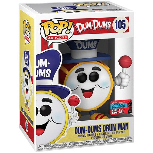Ad Icons - Dum Dums - Drum Man #105 2020 Fall Convention