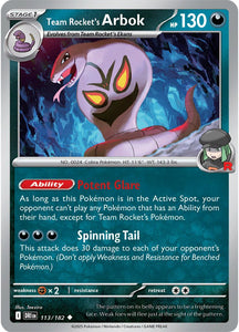 Team Rocket's Arbok 113/182