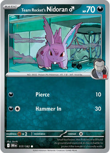 Team Rocket's Nidoran♂ 117/182