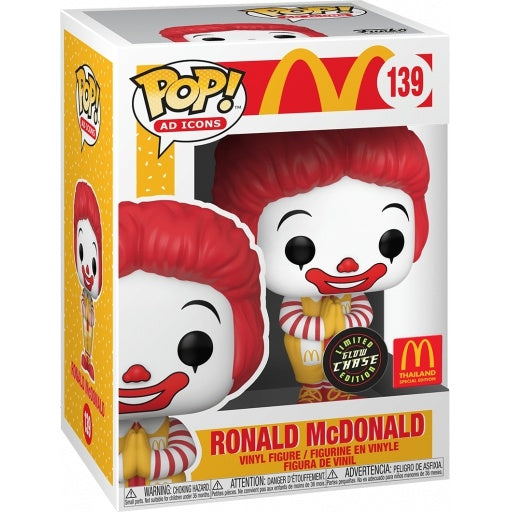 Ronald McDonald #139 Chase GITD Thailand Sticker