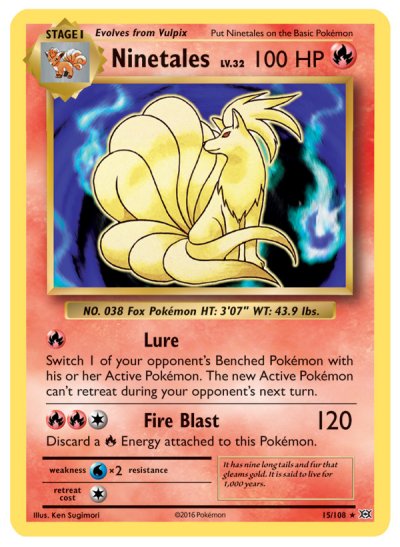 Ninetales 015/108 Holo