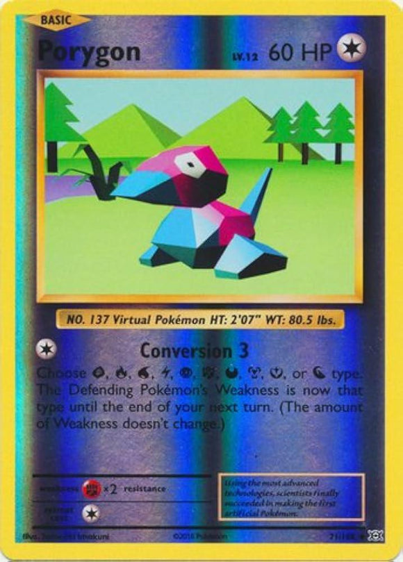 Porygon 071/108 Reverse Holo