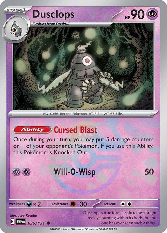 Dusclops 036/131 (MasterBall)