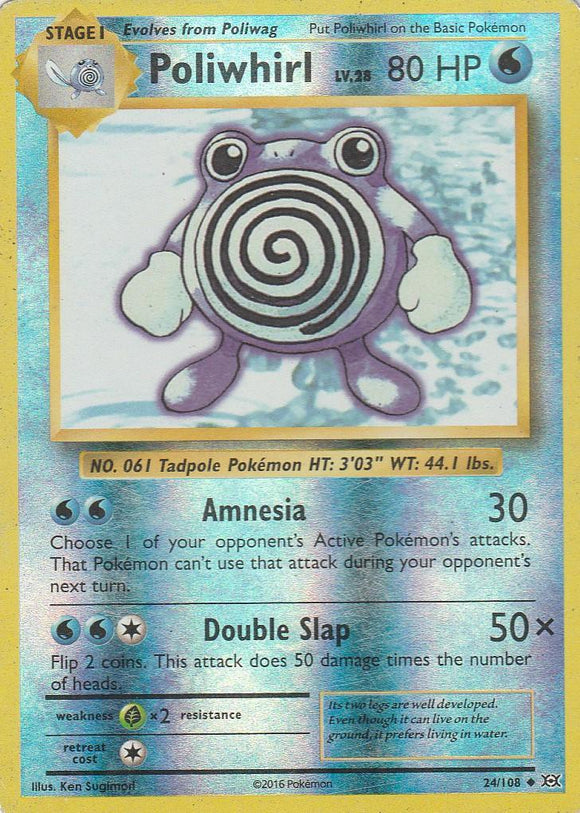 Poliwhirl 024/108 [Reverse Holo]