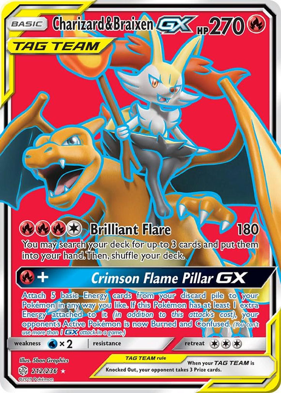 CHARIZARD & BRAIXEN GX 212/236