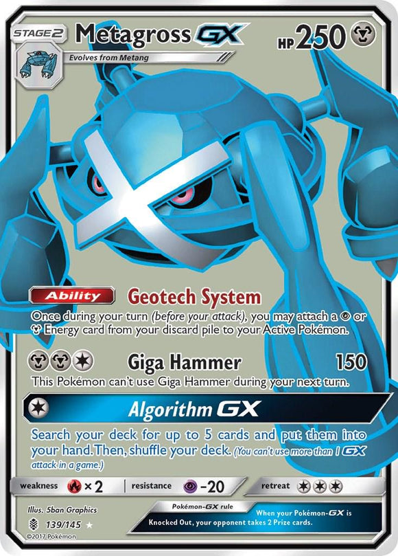 Metagross GX #139 Pokemon Guardians Rising