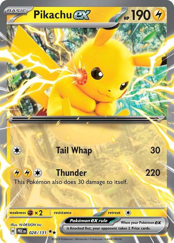 Pikachu EX 028/131