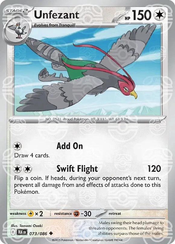 Unfezant 073/086 (MASTERBALL)
