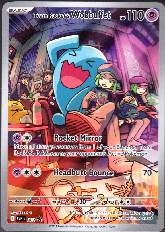 Team Rocket's Wobbuffet SVP203