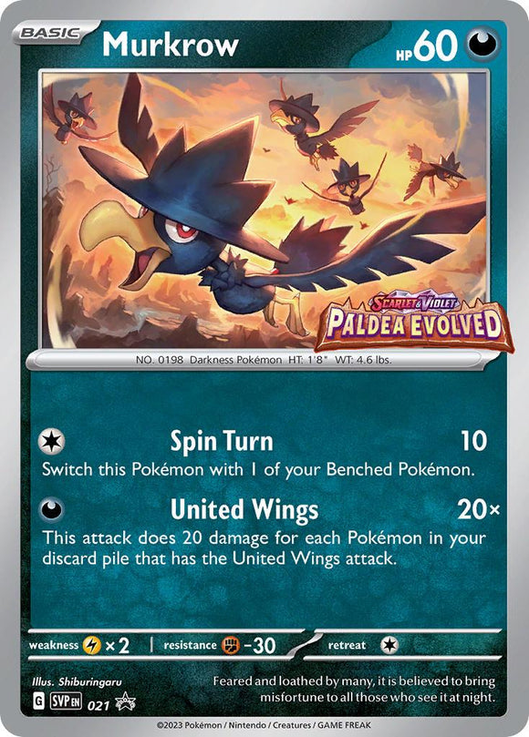 Murkrow SVP021 Pre Release