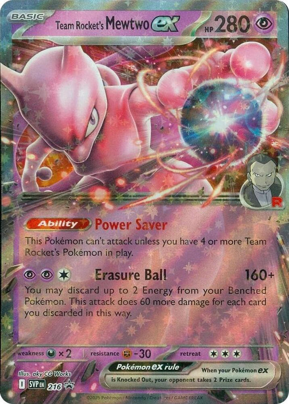 Team Rocket MewTwo EX SVP216