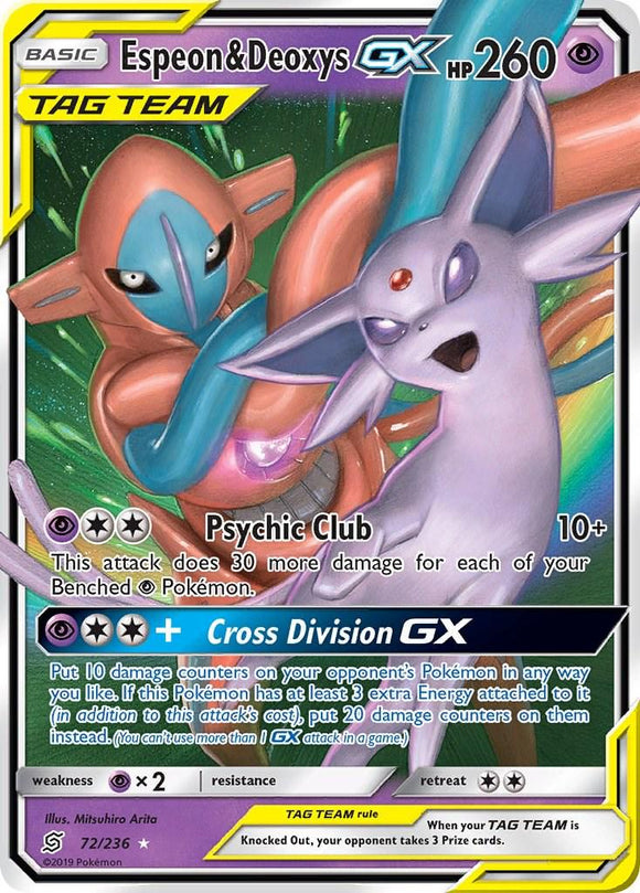 Espeon & Deoxys GX 072/236