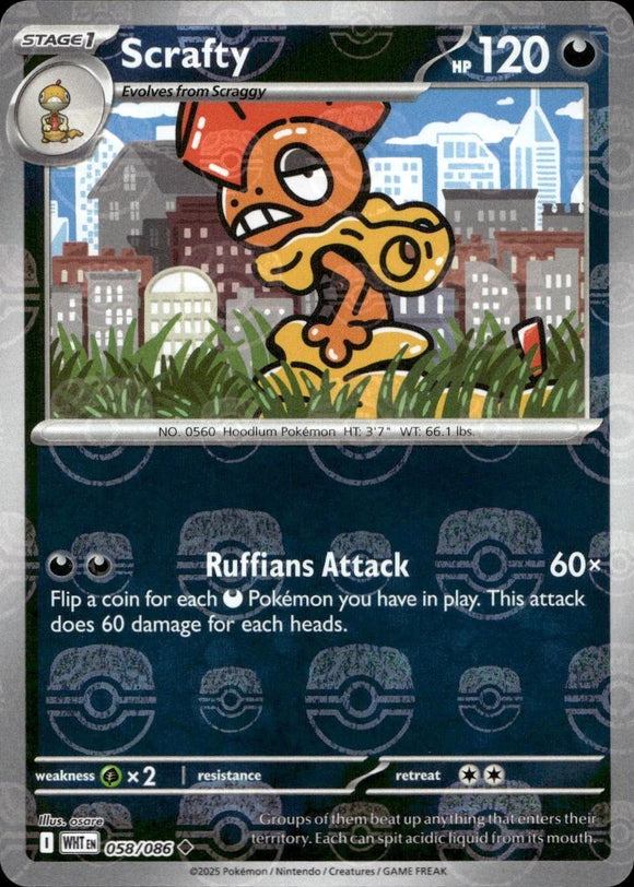 Scrafty 058/086 (MasterBall)