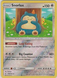Snorlax 158/214 Reverse Holo