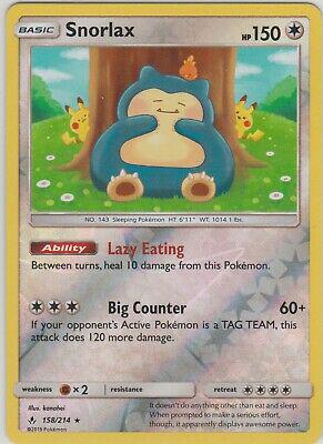 Snorlax 158/214 Reverse Holo