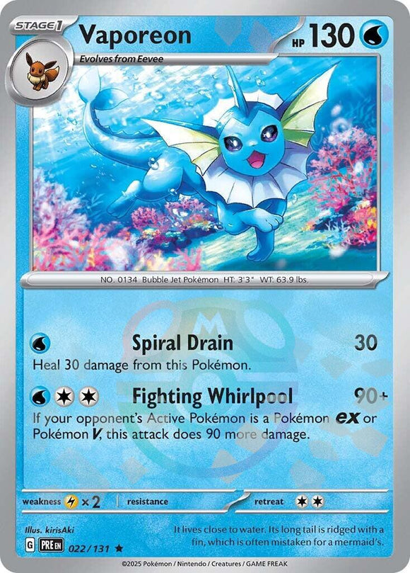 Vaporeon 022/131 (MasterBall)