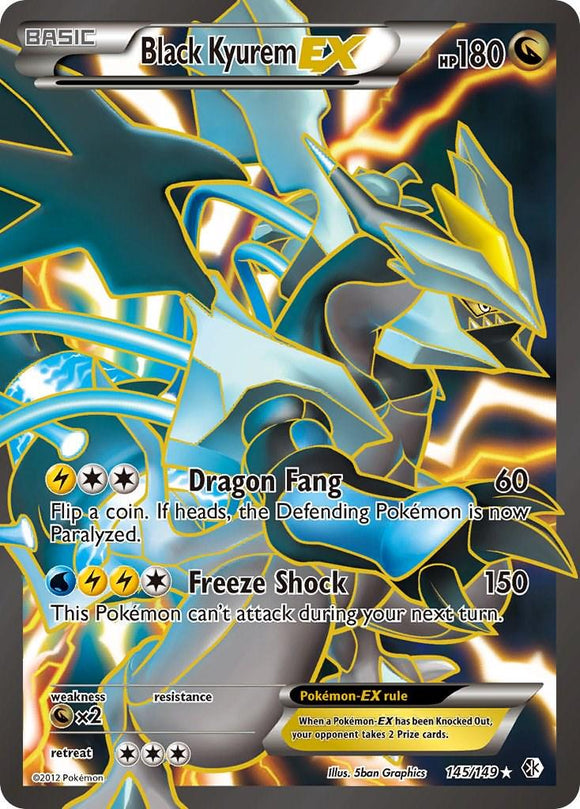 Black Kyurem Ex 145/149 Light Played (Copy)