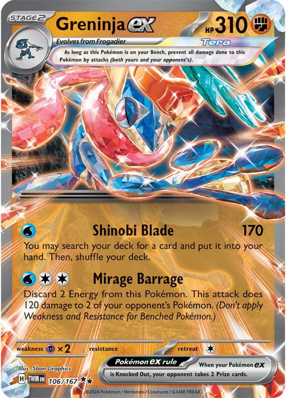 GRENINJA EX 106/167 Metal Card