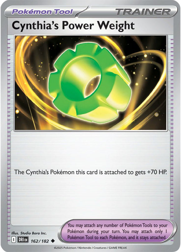 Cynthia's Power Weight 162/182