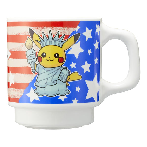 Pokemon Center 2016 World Pikachu Mug Ceramic cup USA ver. United States America [4521329201511]