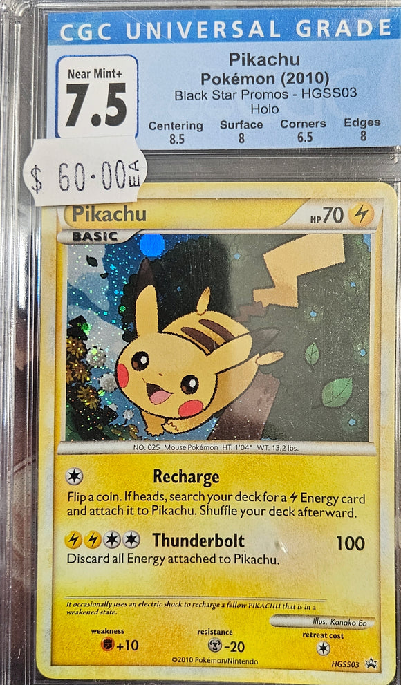 Pikachu hgss03 cgc 7.5