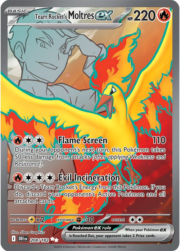 Team Rocket's Moltres 208/182
