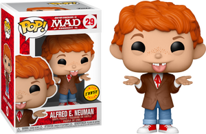 Mad TV Funko Pop Vaulted Chase Alfred E. Neuman #29 with Pop Protector