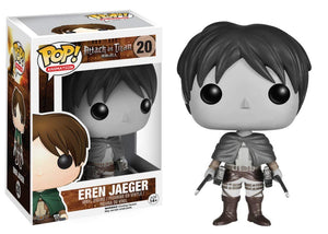 Attack On Titan Eren Jaeger Black And White 20 Funko Pop Vinyl Manga Animation