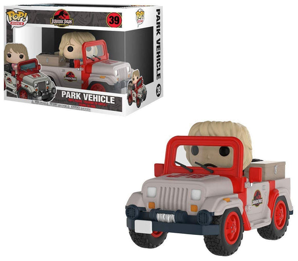 Jurassic Park Vehicle FUNKO PoP RIDES Vinyl Figure #39 Jeep Ellie Sattler