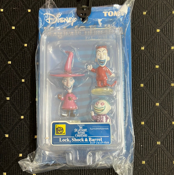 Disney TOMY Lock, Shock, And Barrel Nightmare Christmas Magical Collection Figure