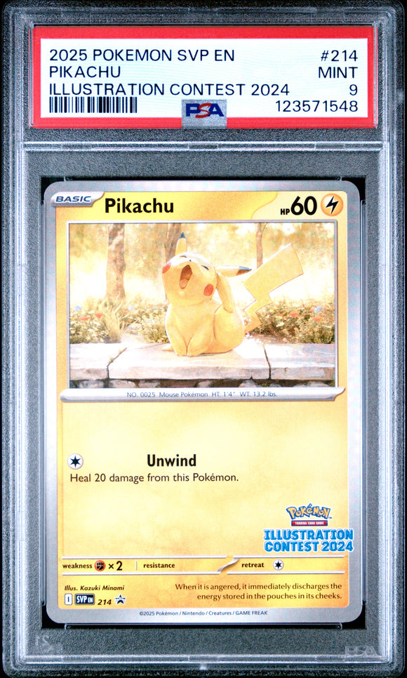 Pikachu SVP214 Psa 9