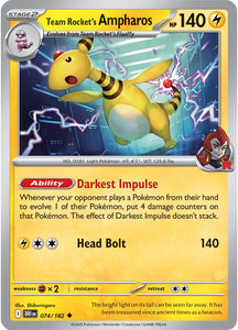 Team Rocket's Ampharos 074/182