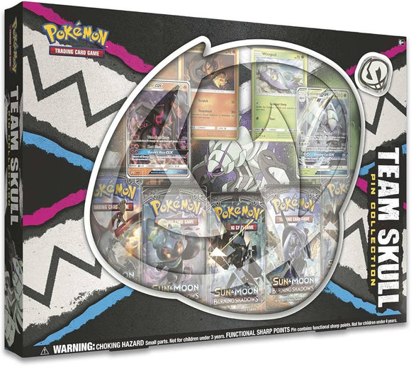 Pokemon Team Skull Pin Collection Box NEW/SEALED Charizard Evolutions Pack Art
