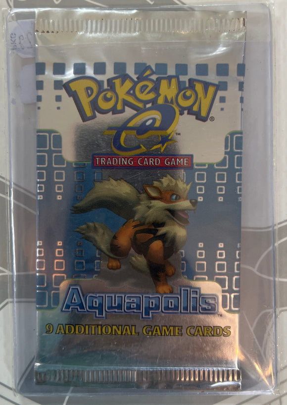 Pokémon Aquapolis Booster Pack Arcanine Art Wotc