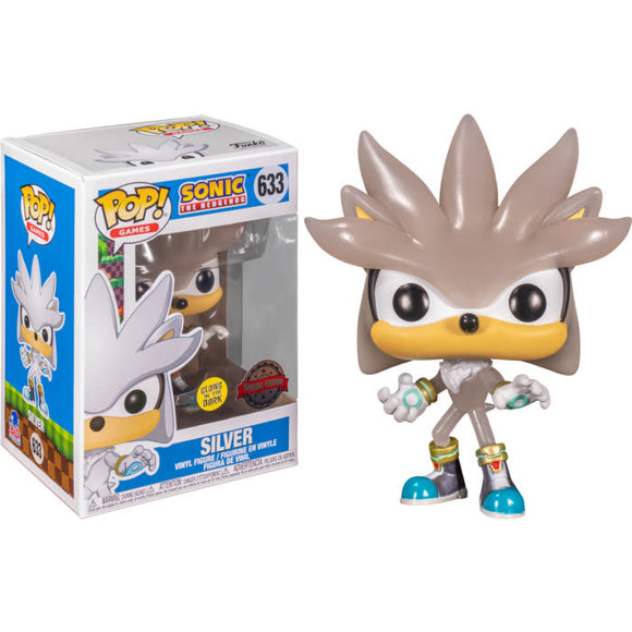 Funko Pop 633 Sonic The Hedgehog Silver Glow In The Dark Special Edition