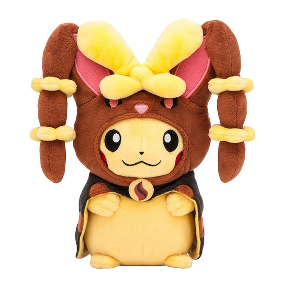 Pokemon Center Original Mega Lopunny Mimiroppu Poncho Pikachu Plush Doll