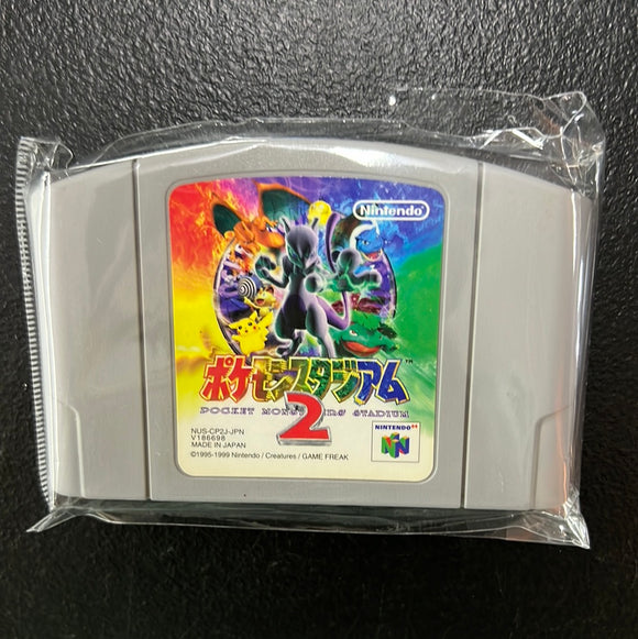 Pokemon Pocket Monsters Stadium 2 - Nintendo 64 NTSC-J JAPAN N64 Game