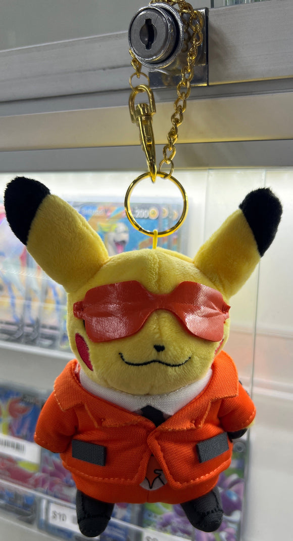 Pokemon Center 2016 SECRET TEAMS Team Flare Pikachu Plush Mascot Keychain