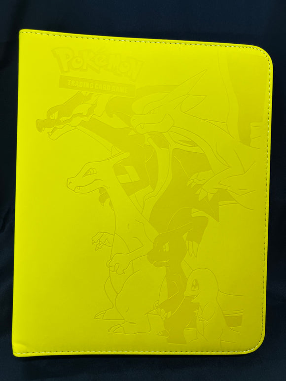 Charizard - 9 Pocket Collectors Series Trading Card Binder (900 Slots) Yellow