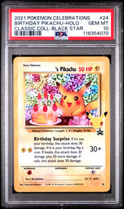 Birthday Pikachu - Holo Psa 10