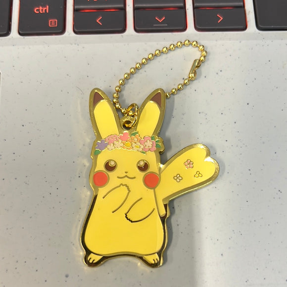 Pokemon Center Easter Pikachu Flower Headband Keychain Charm 2017