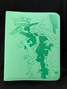 Charizard - 9 Pocket Collectors Series Trading Card Binder (900 Slots) Green