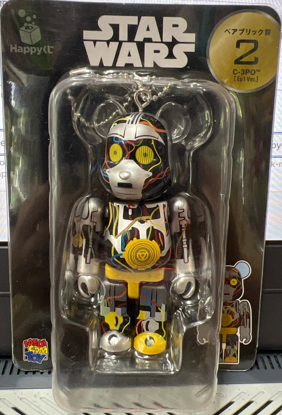 Bearbrick Star Wars C-3PO Ep1 Ver. #2 BE@RBRICK Medicom Happy Kuji Figure Japan