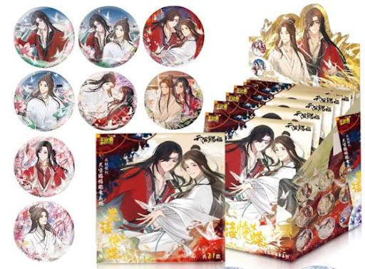 Heaven Official's Blessing Animation 'Silver Butterflies on Flowers' Collection Tin Badge