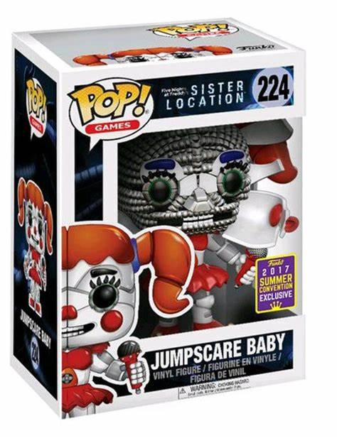 Five Nights at Freddy's Jumpscare Baby SDCC 2017 US EXC #224 Box Damaged