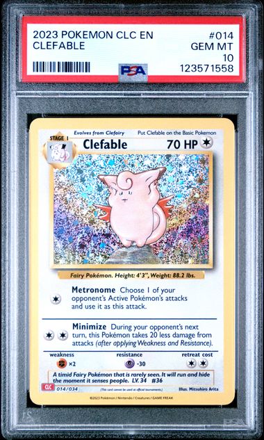 Clefable 014/034 Psa 10