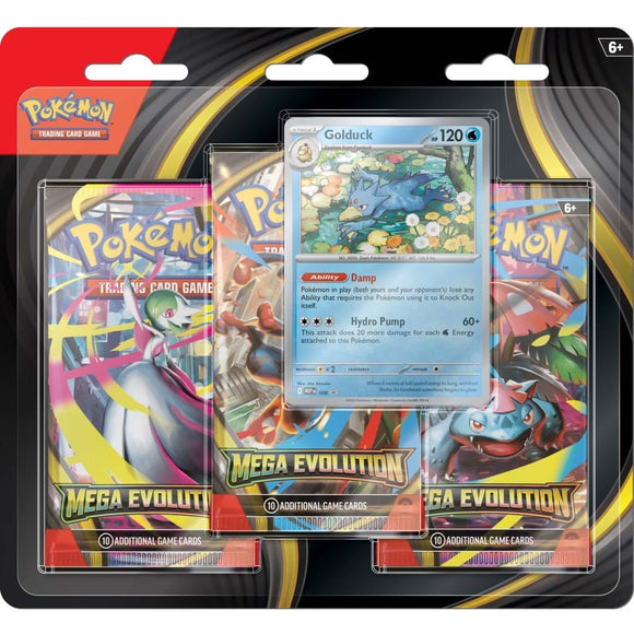Pokemon – Mega Evolution – Three Booster Blister Assorted